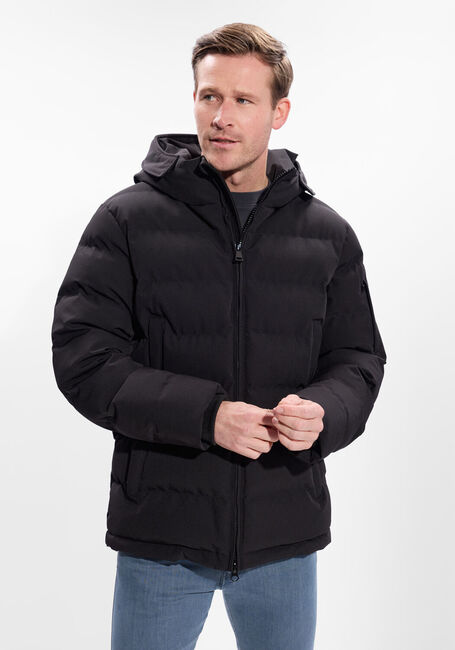 Zwarte AIRFORCE Gewatteerde jas MITCHELL PARKA - large