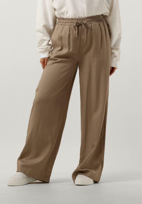 Beige OBJECT Wijde broek OBJTILDA TALULA LONG PANT - large