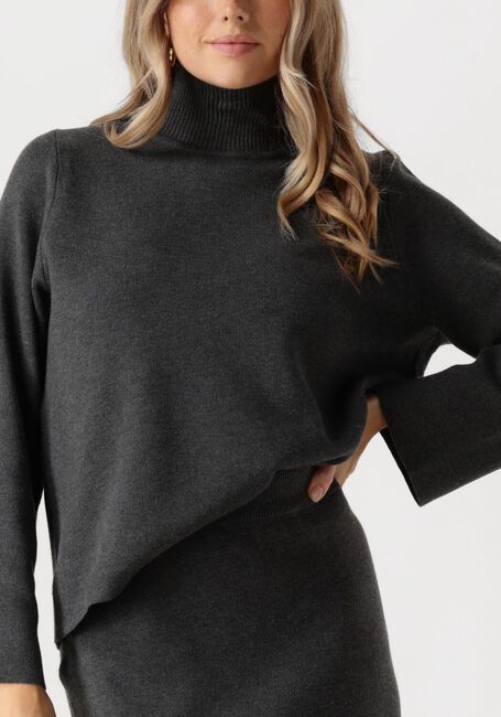 Donkergrijze OBJECT Top OBJREYNARD SQUARE SLEEVE PULLOVER - large