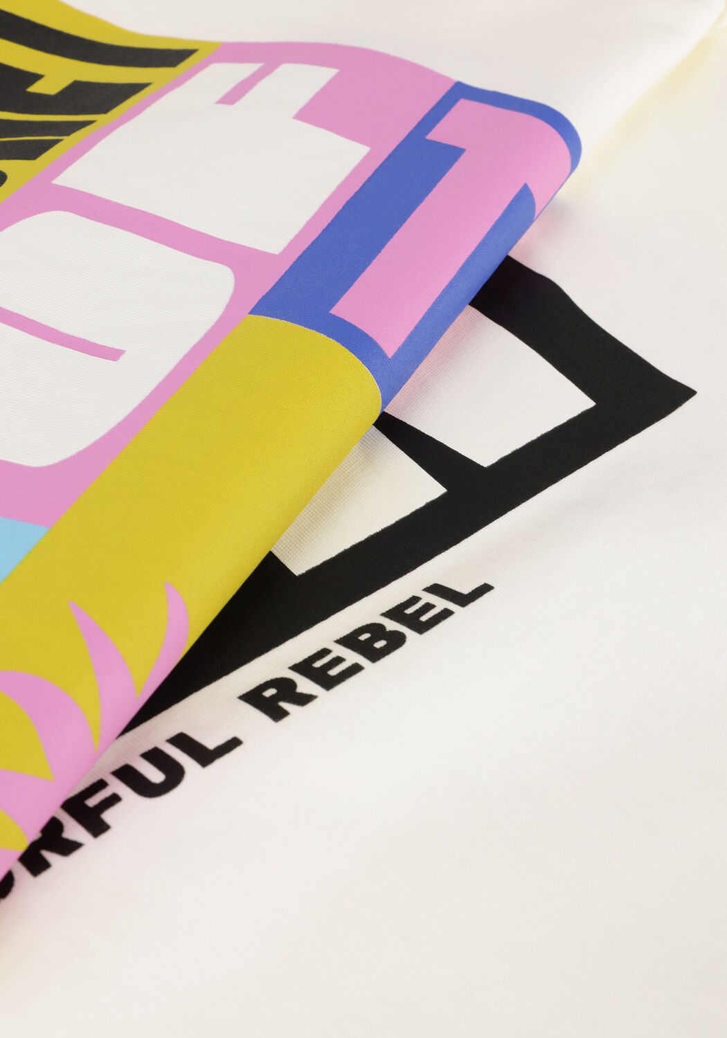 Witte COLOURFUL REBEL T-shirt SECRET SUN LOOSEFIT TEE - large