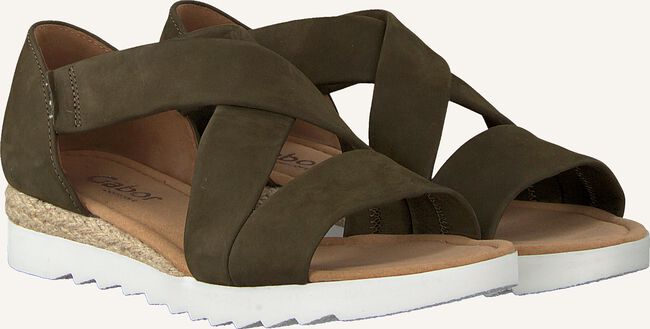 Groene GABOR Platte sandalen 711.1 Groene GABOR Platte sandalen 711.1 - large