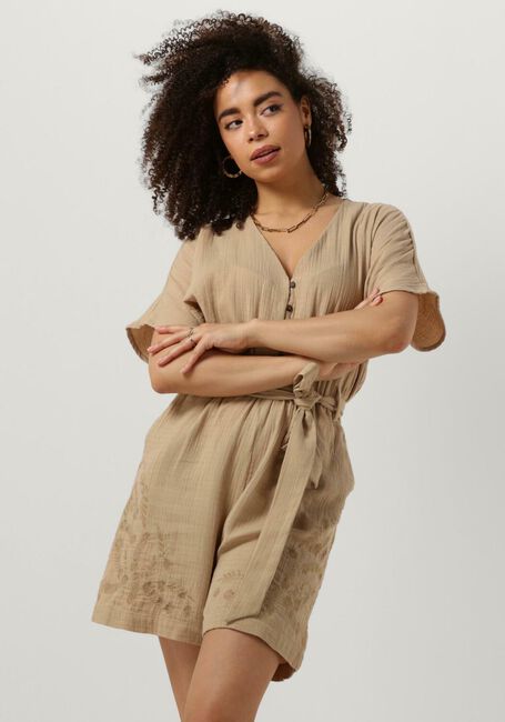 Beige Y.A.S. Playsuits YASCECILIA SS PLAYSUIT S. - large