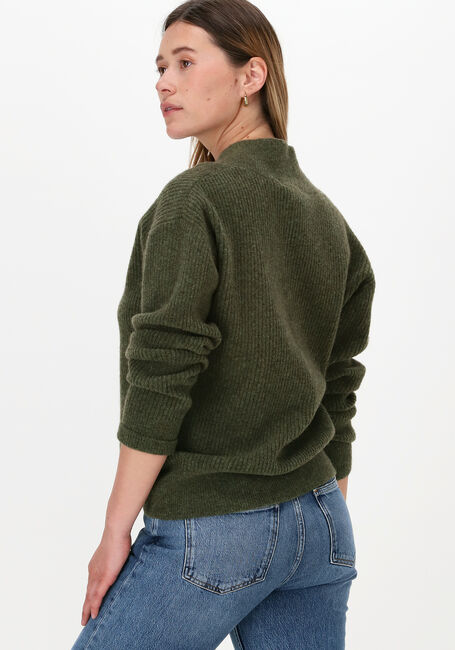 Groene SCOTCH & SODA Trui RIBBED V-NECK RELAXED-FIT FUZZ - large