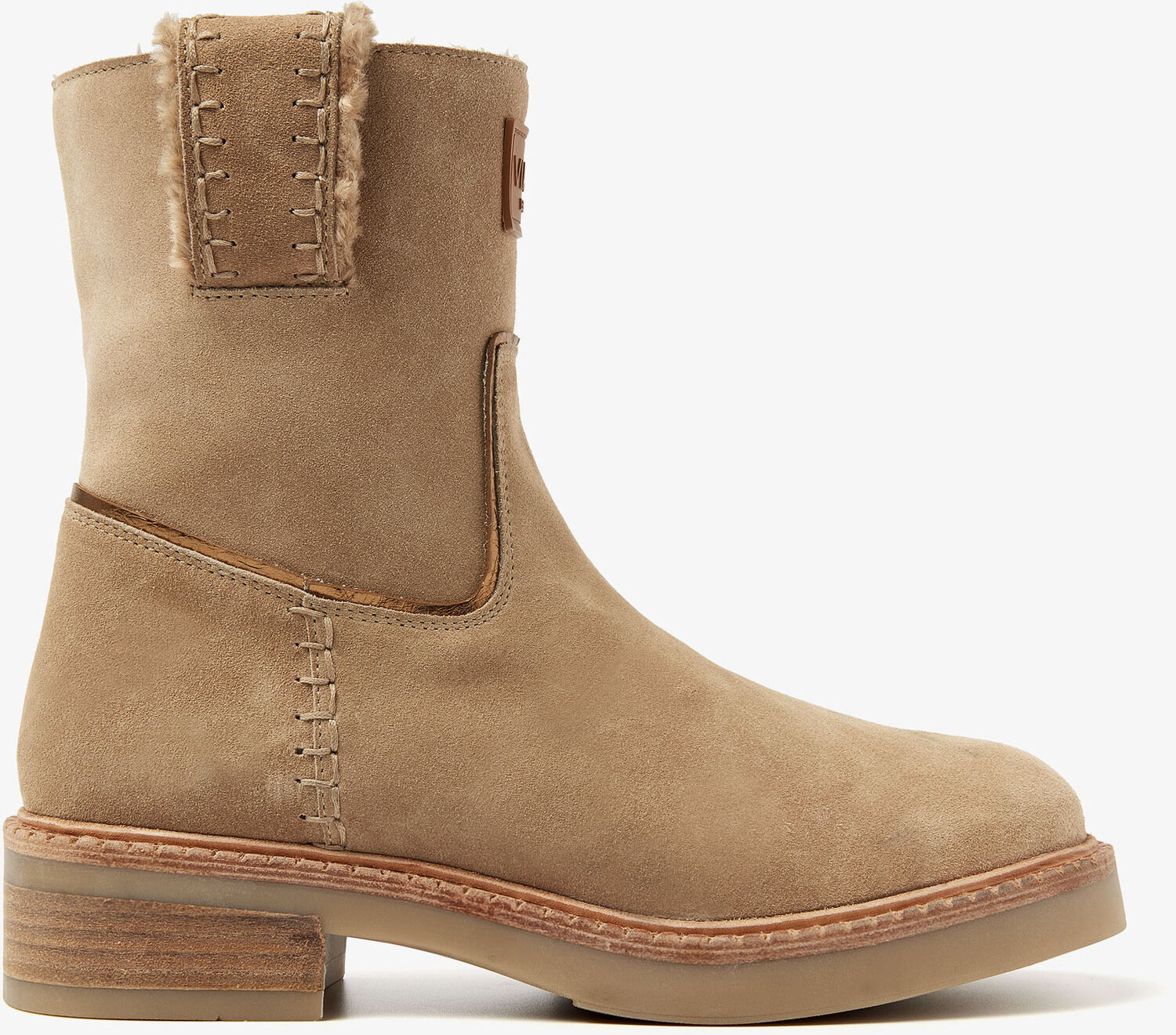 beige via vai enkelboots bellamy yasmin