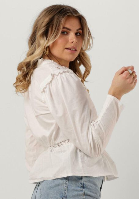 Witte OBJECT Blouses OBJISKA L/S TOP - large