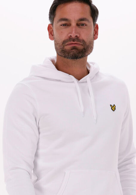Witte LYLE & SCOTT Truien/vesten PULLOVER HOODIE - large