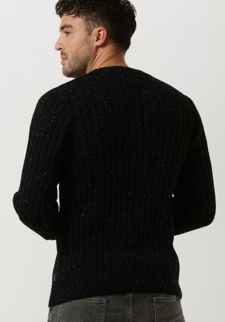 Zwarte DSTREZZED Trui CREW NECK STRUCTURE NAPS - large
