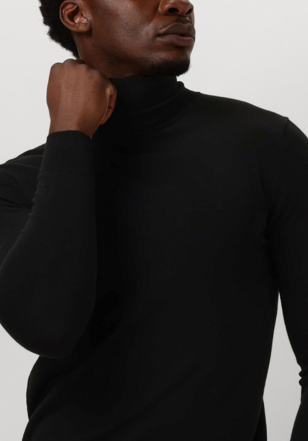 PROFUOMO Heren Truien & Vesten Pullover Roll Neck Zwart