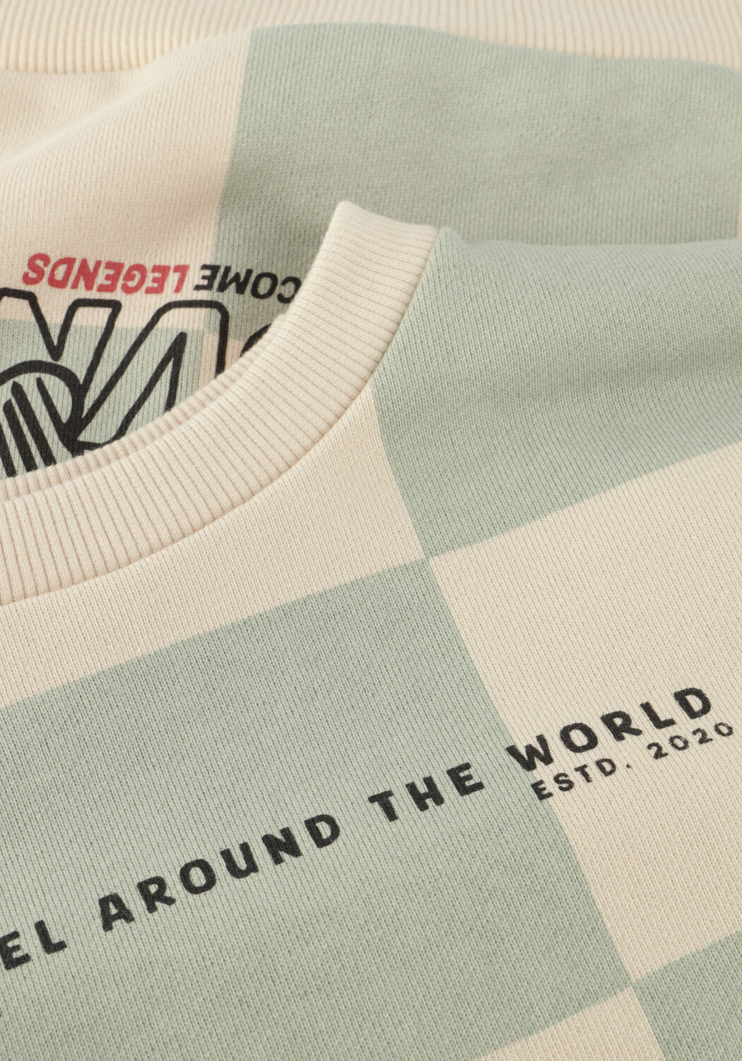 Multi DAILY7 Sweater OVERSIZED SWEATER CHECK PRINT - large