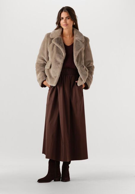 Bruine BEAUMONT Faux fur jas ABBY SHORT COAT - large