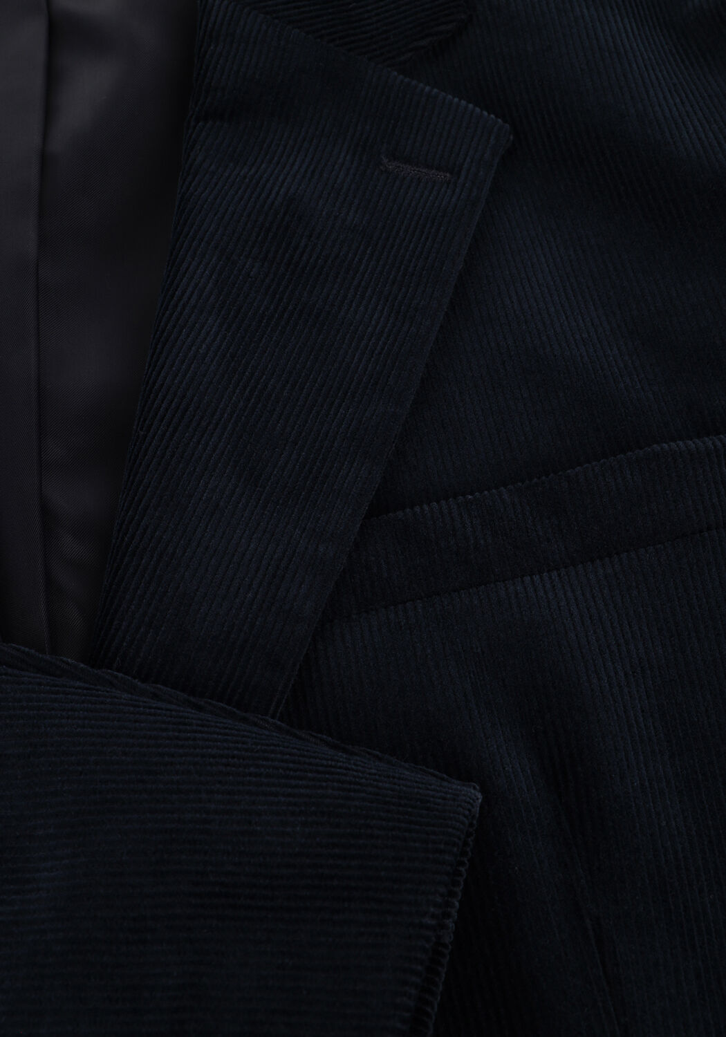 Donkerblauwe SELECTED MEN Colberts SLHREG-DUCA CORDUROY BLZ - large