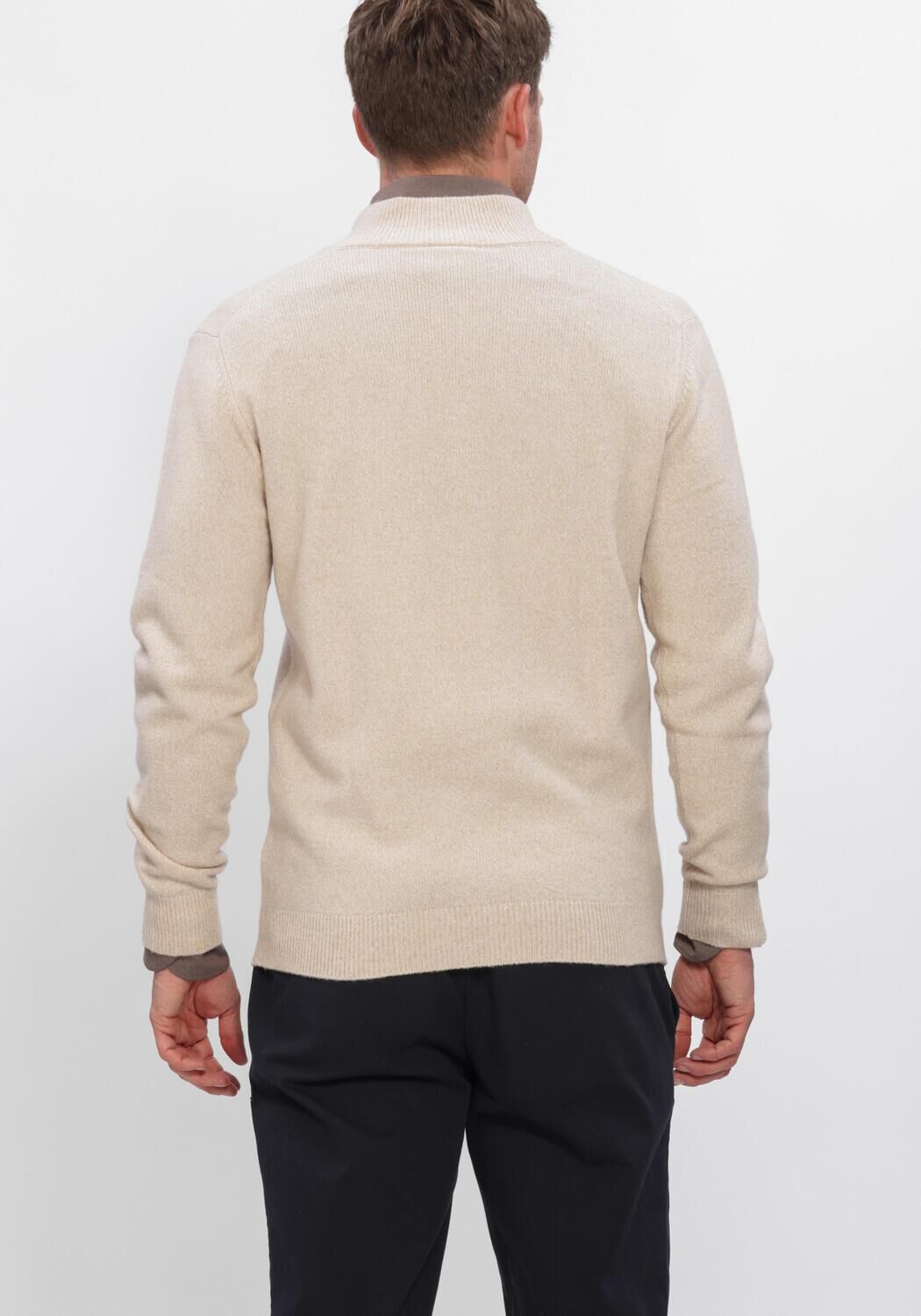 PROFUOMO Heren Truien & Vesten Pullover Half Zip 80 20 Beige