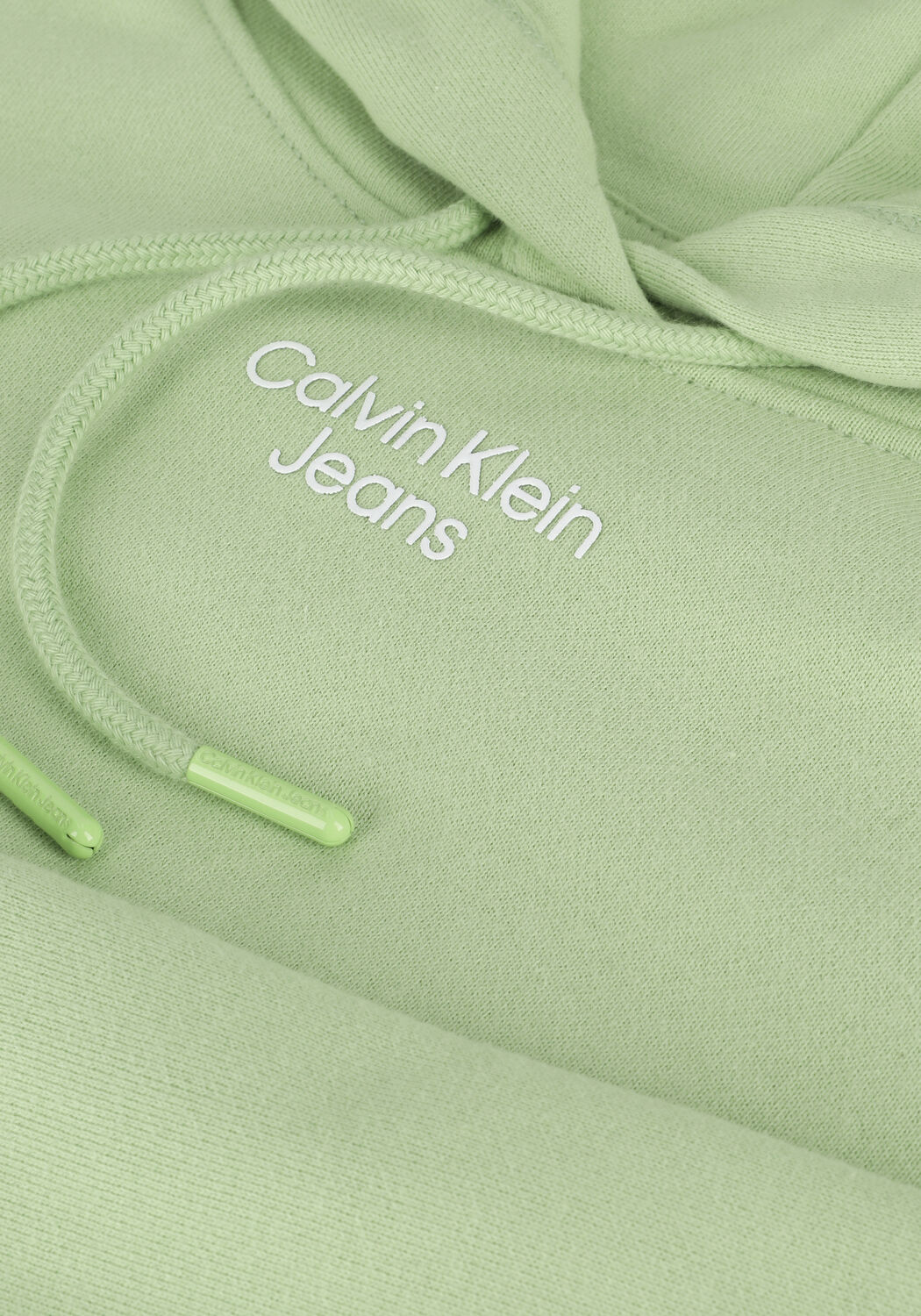 Groene CALVIN KLEIN Sweater STACKED LOGO HOODIE - large