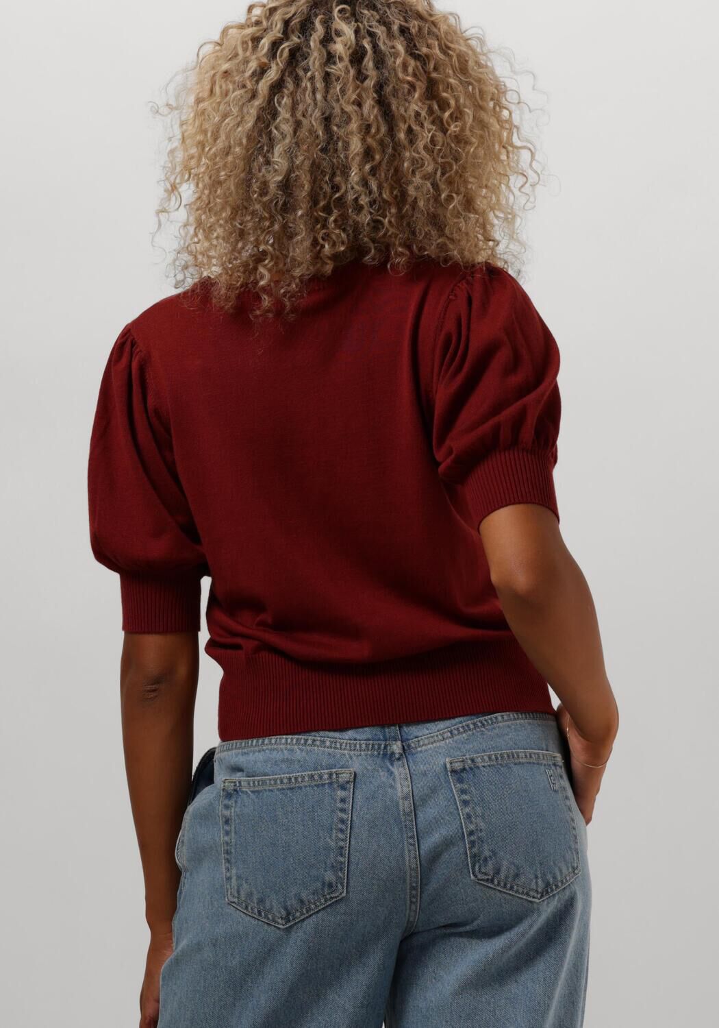 MINUS Dames Tops & T-shirts Liva Knit Tee Bruin