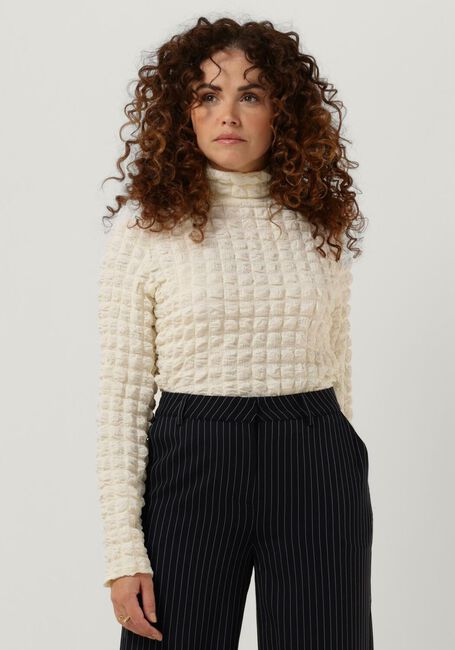 Witte SELECTED FEMME Trui MONIKA LS HIGH NECK TOP B - large