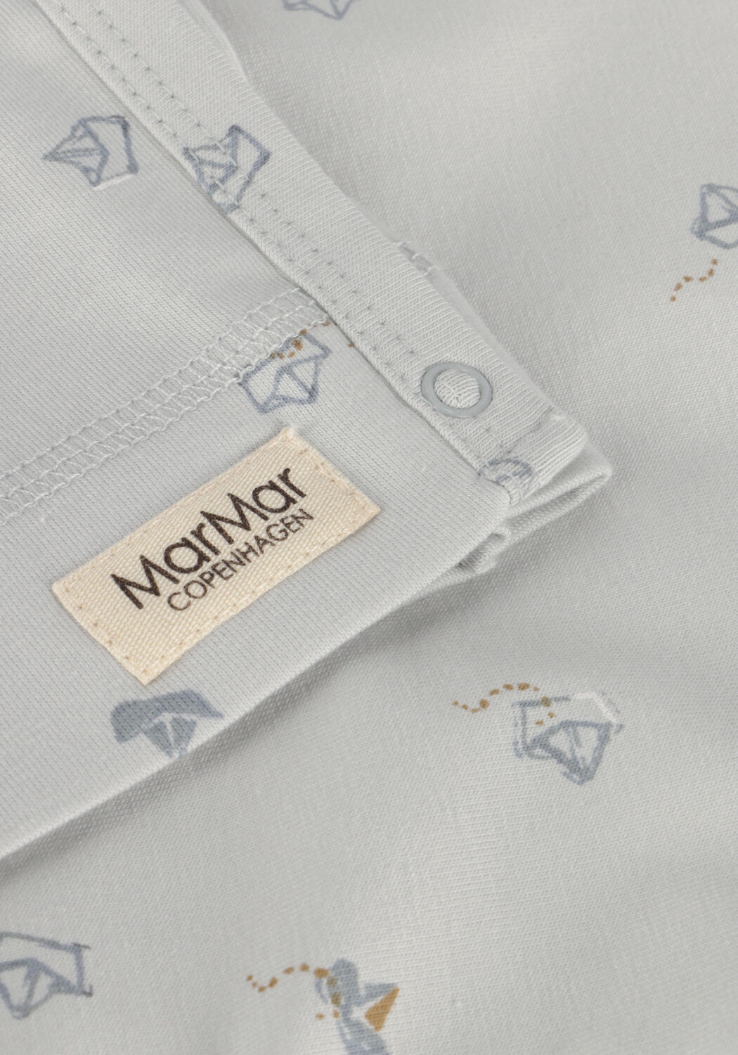 Lichtblauwe MARMAR COPENHAGEN T-shirt TUT WRAP LS - large