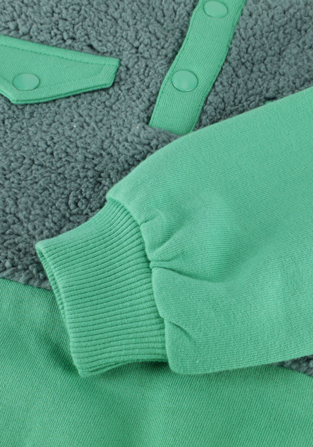 Groene Sproet & Sprout Sweater ANORAK SWEATSHIRT COLOURBLOCK - large