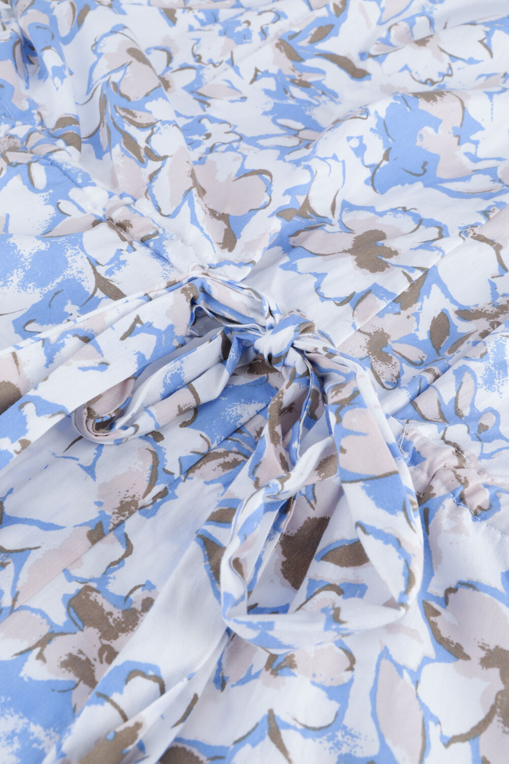 Lichtblauwe NEO NOIR Mini jurk REBA PRINT DRESS - large