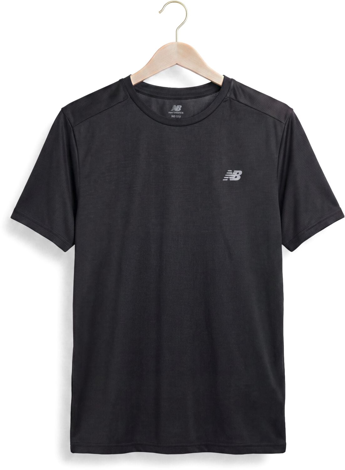 New Balance Heren Polo's & T-shirts Se Ss - Zwart, foto 2