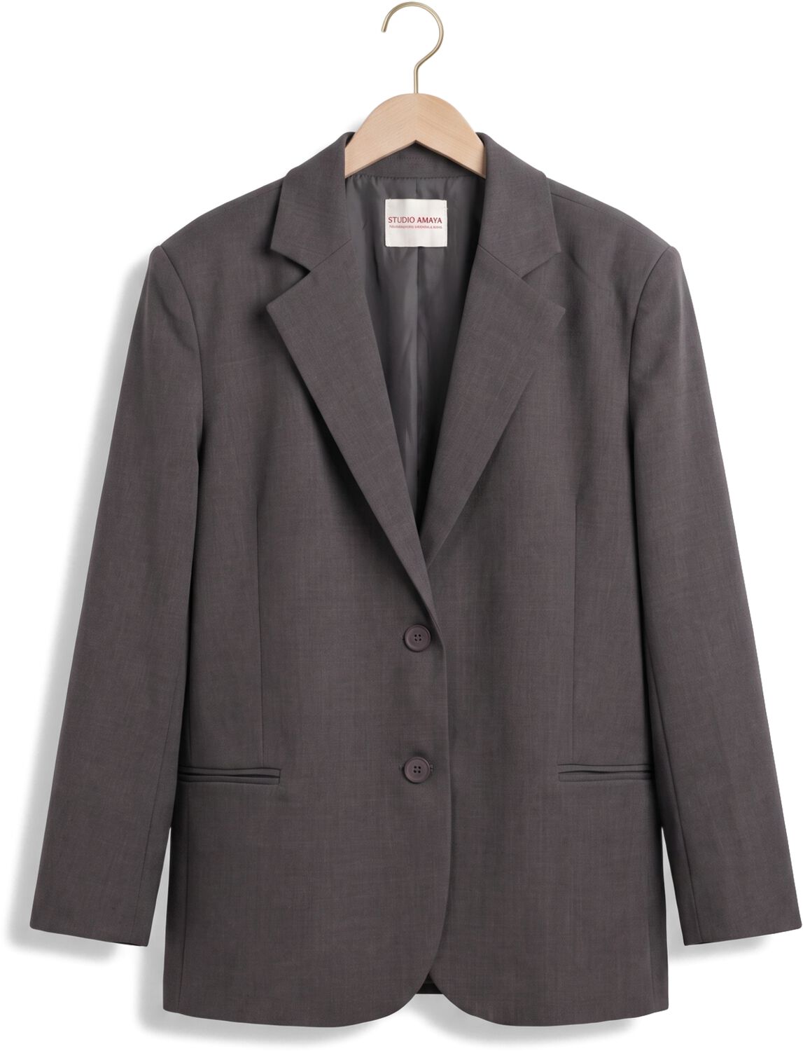STUDIO AMAYA Dames Blazers Puck Blazer Donkergrijs