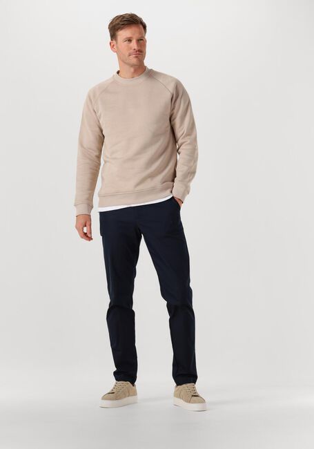 Beige GENTI Trui BASIC LOGO SWEATER - large
