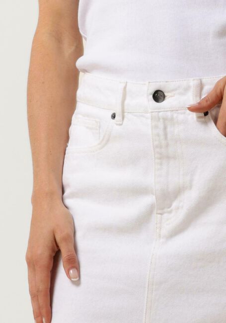 Witte CO'COUTURE Midirok VIKA SLIT DENIM SKIRT - large