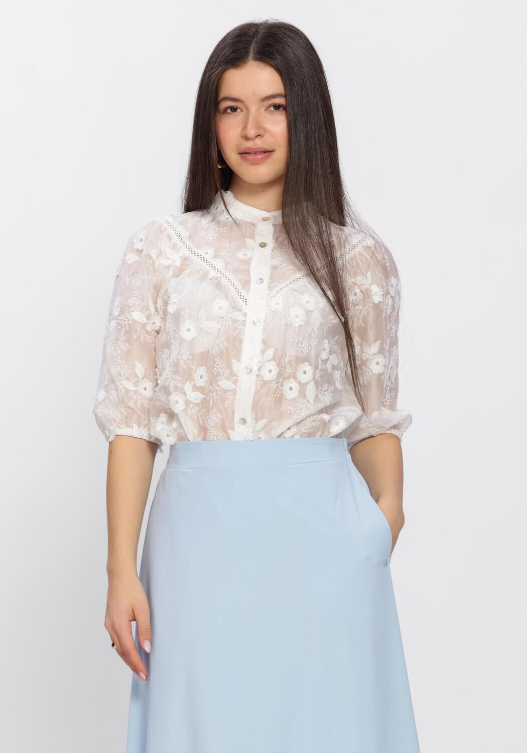 Witte AIMEE THE LABEL Blouses CANNA BLOUSE - large