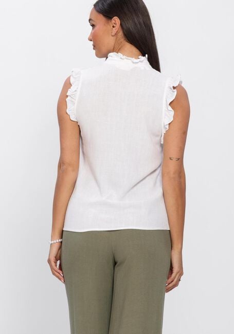 Witte SELECTED WOMEN Blouses SLFVIVA SL SUN RUFFLE TOP - large