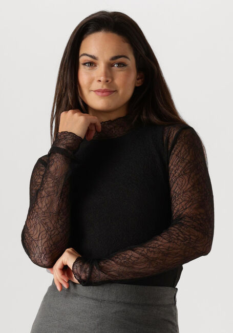 Zwarte GESTUZ Tops & T-shirts LAIAGZ LACE BLOUSE - large