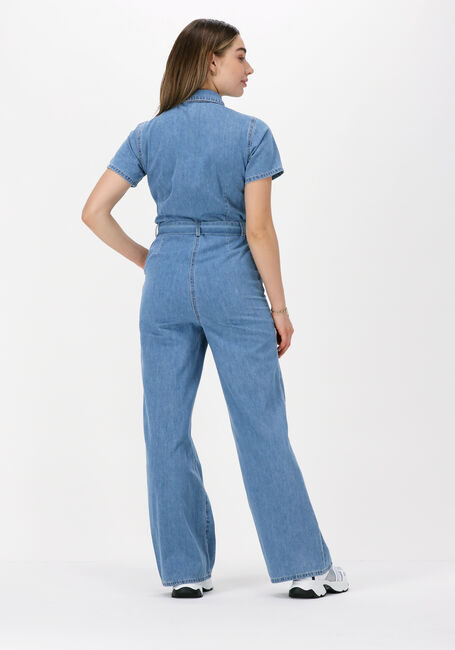 Lichtblauwe OBJECT Jumpsuit NORMA DENIM JUMPSUIT - large