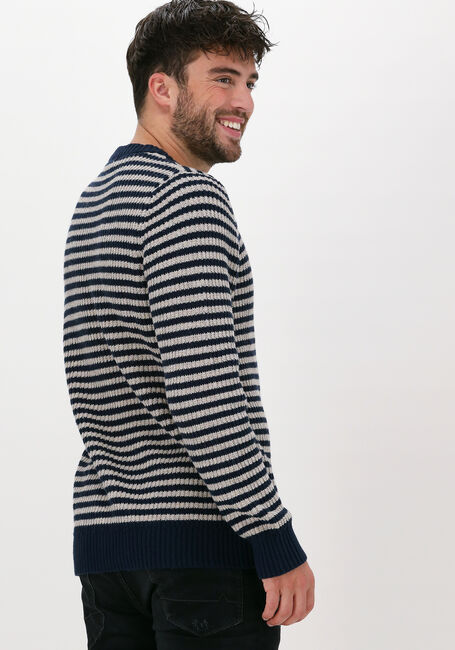 Donkerblauwe SELECTED HOMME Trui SLHDAVIS LS KNIT CREW NECK U - large