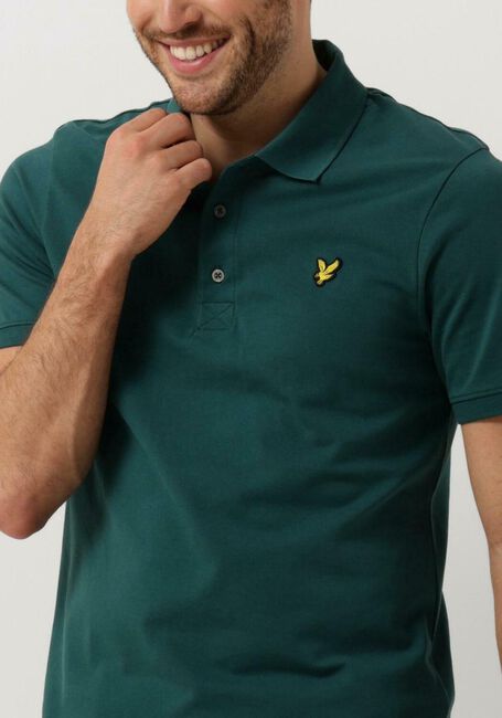 Donkergroene LYLE & SCOTT Polo PLAIN POLO SHIRT - large