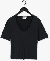 Zwarte ANOTHER LABEL T-shirt MAGNOLIA V-NECK T-SHIRT S/S