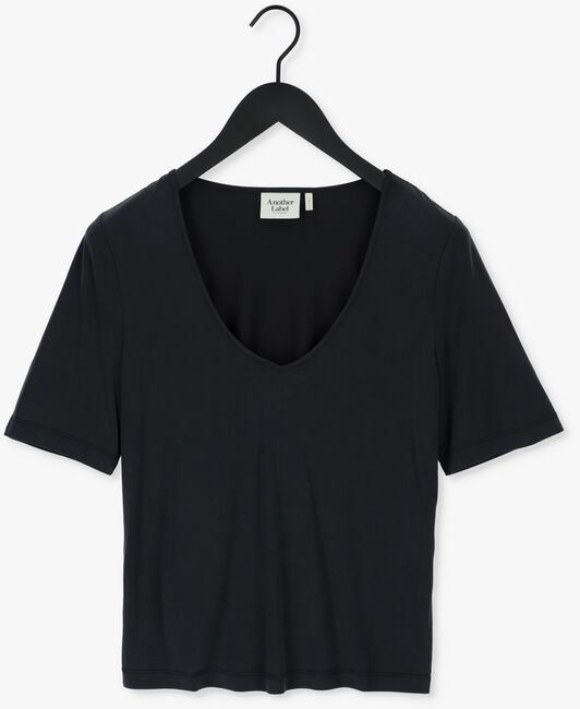 Zwarte ANOTHER LABEL T-shirt MAGNOLIA V-NECK T-SHIRT S/S - large