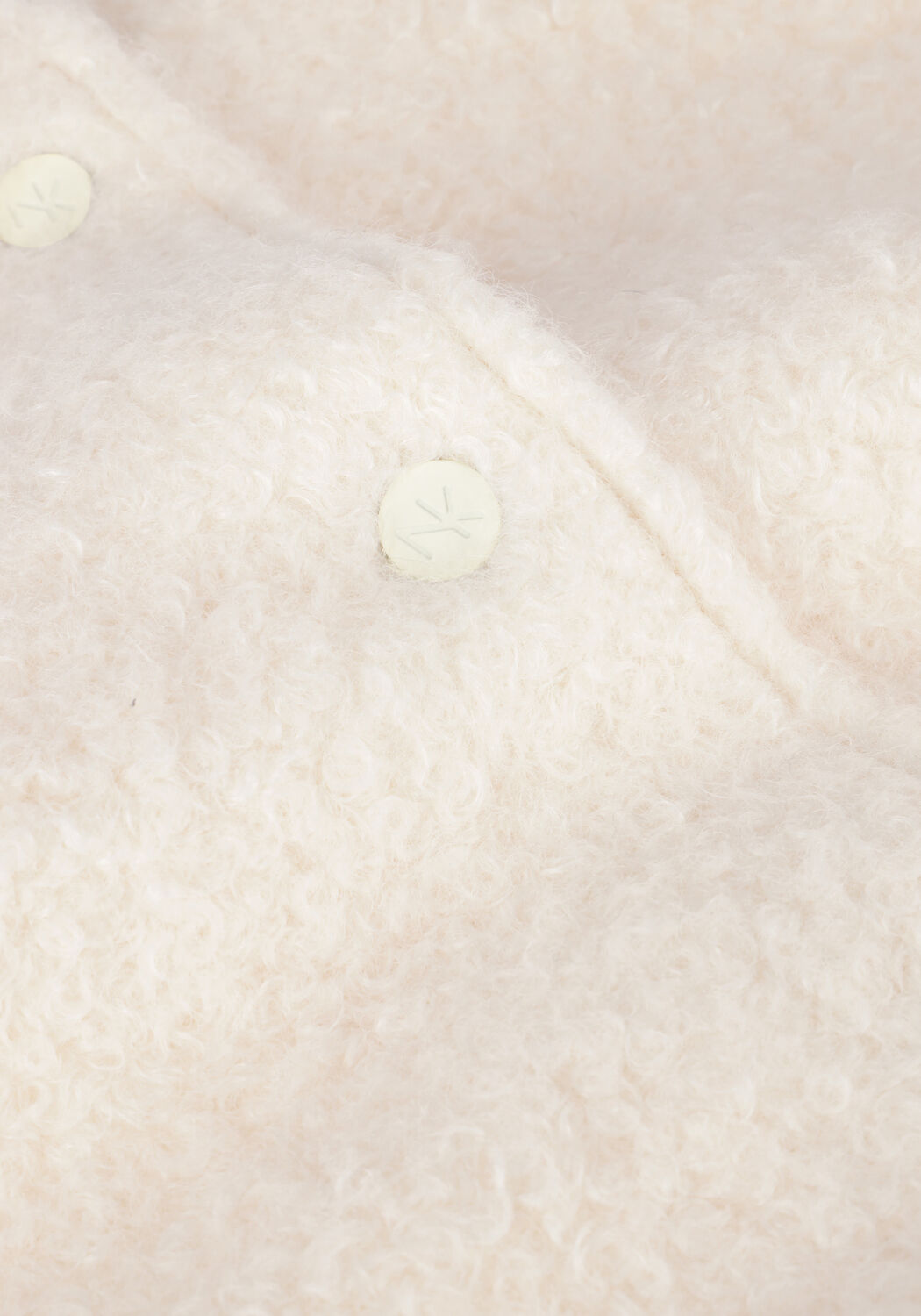 Witte NUKUS Jassen BALTIMORE JACKET BOUCLE - large