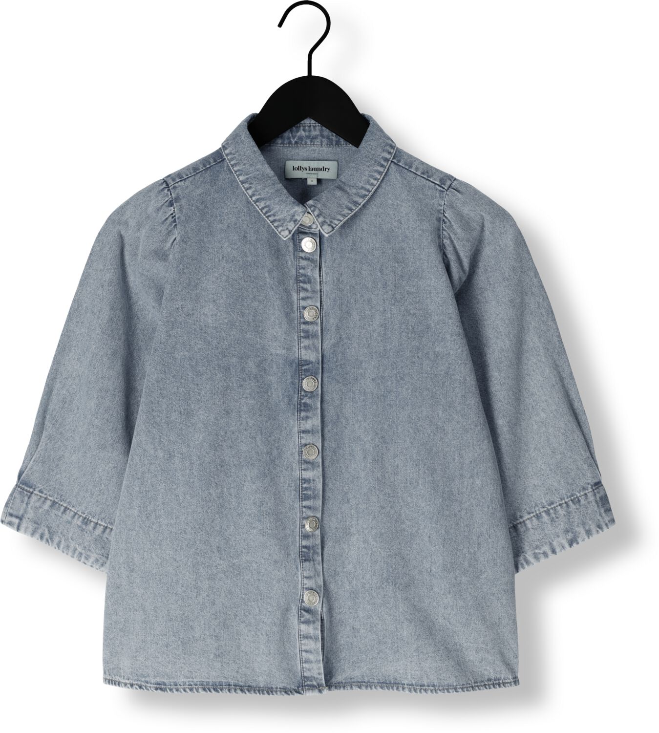 LOLLYS LAUNDRY Dames Blouses Bonoll Shirt Ss Blauw
