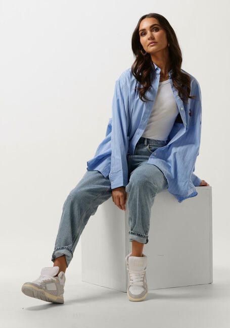 Blauwe TOMMY JEANS Blouses TJW SUPER OVERSIZED STRIPE SHIRT Blauwe TOMMY JEANS Blouses TJW SUPER OVERSIZED STRIPE SHIRT - large