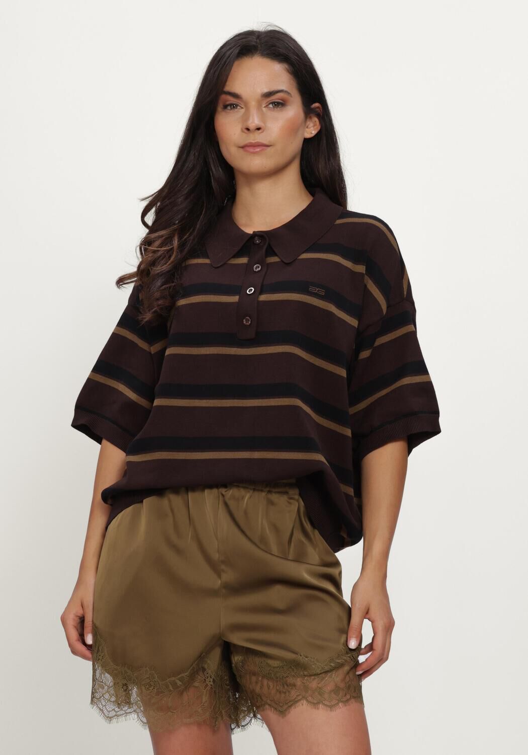 Multi GESTUZ Tops & T-shirts GZTAIA SS POLO PULLOVER - large