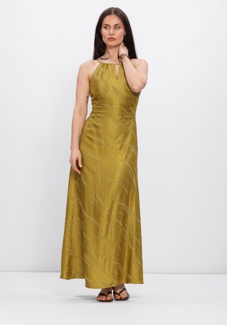 Gele Y.A.S. Maxi jurk YASWIMMA LONG HALTERNECK - large
