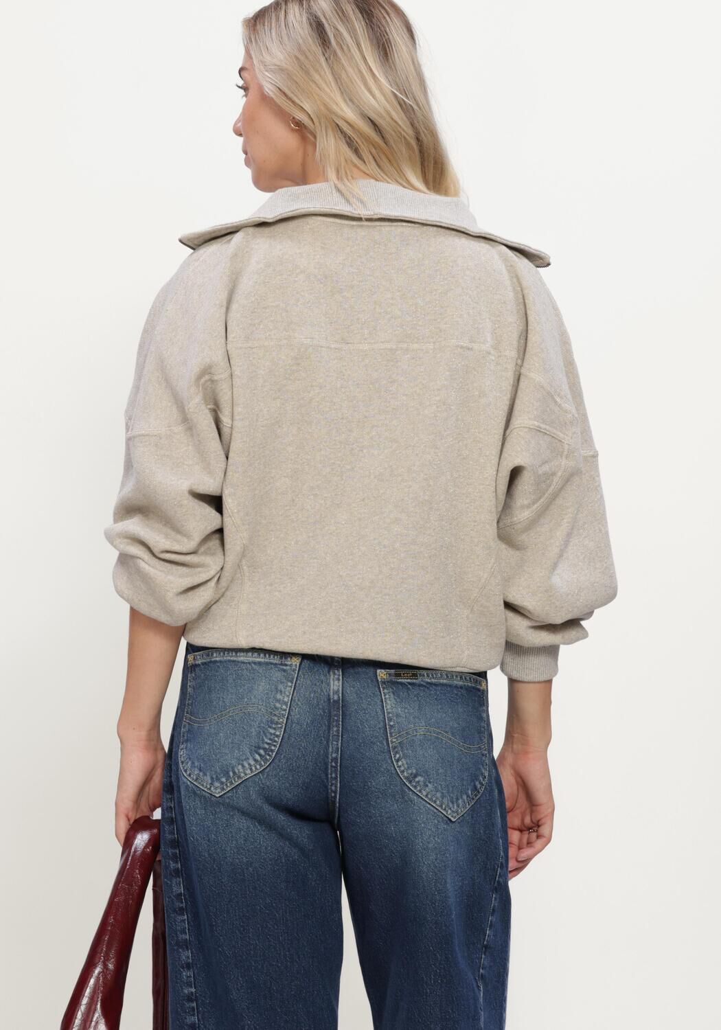 Zand BY-BAR Trui ROOS SPARKLE SWEATER - large