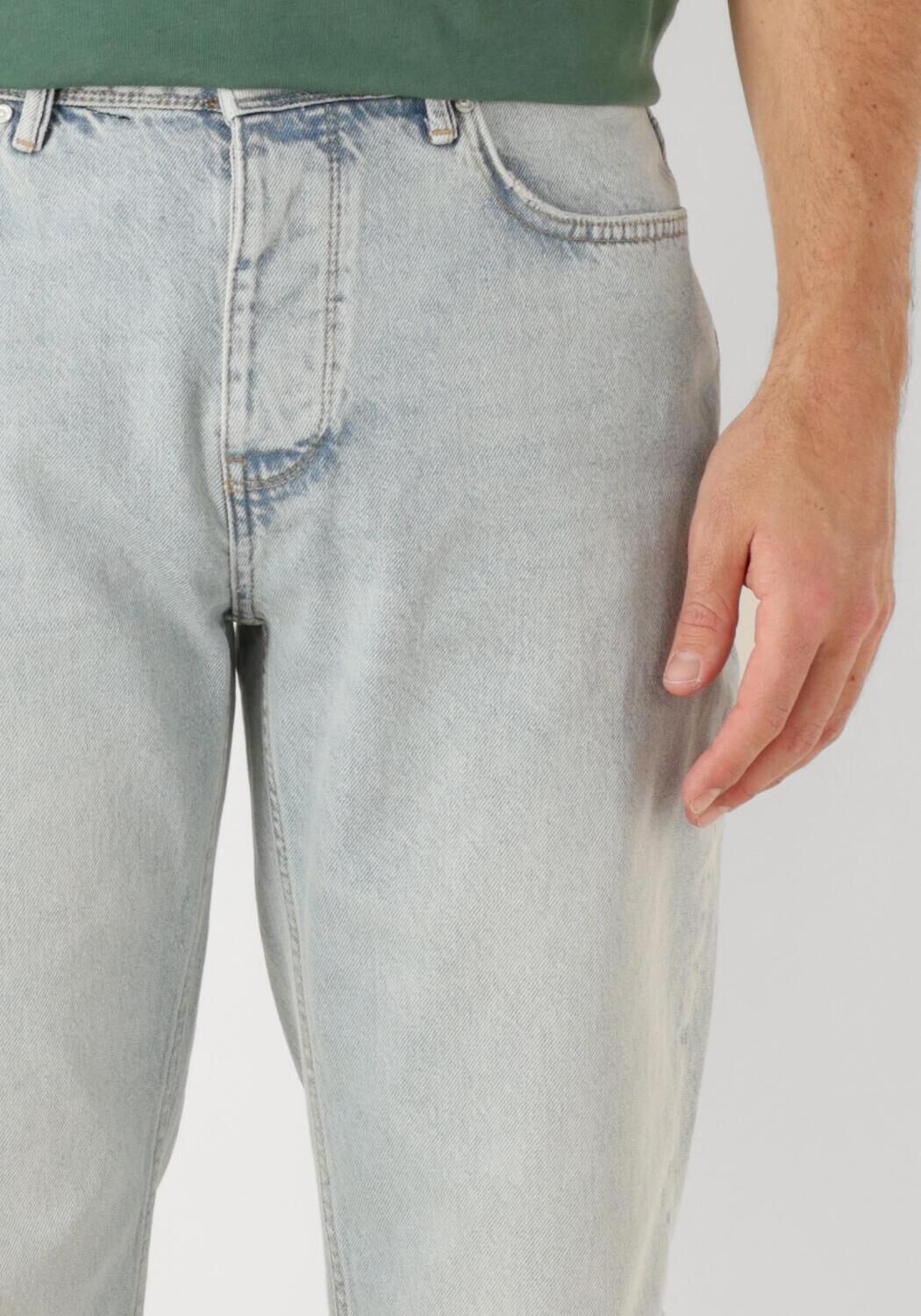 PURE PATH Heren Jeans The Eric Regular Fit Jeans Lichtblauw