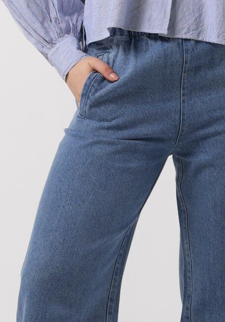 Blauwe BY-BAR Wijde broek MEES DENIM PANTS - large