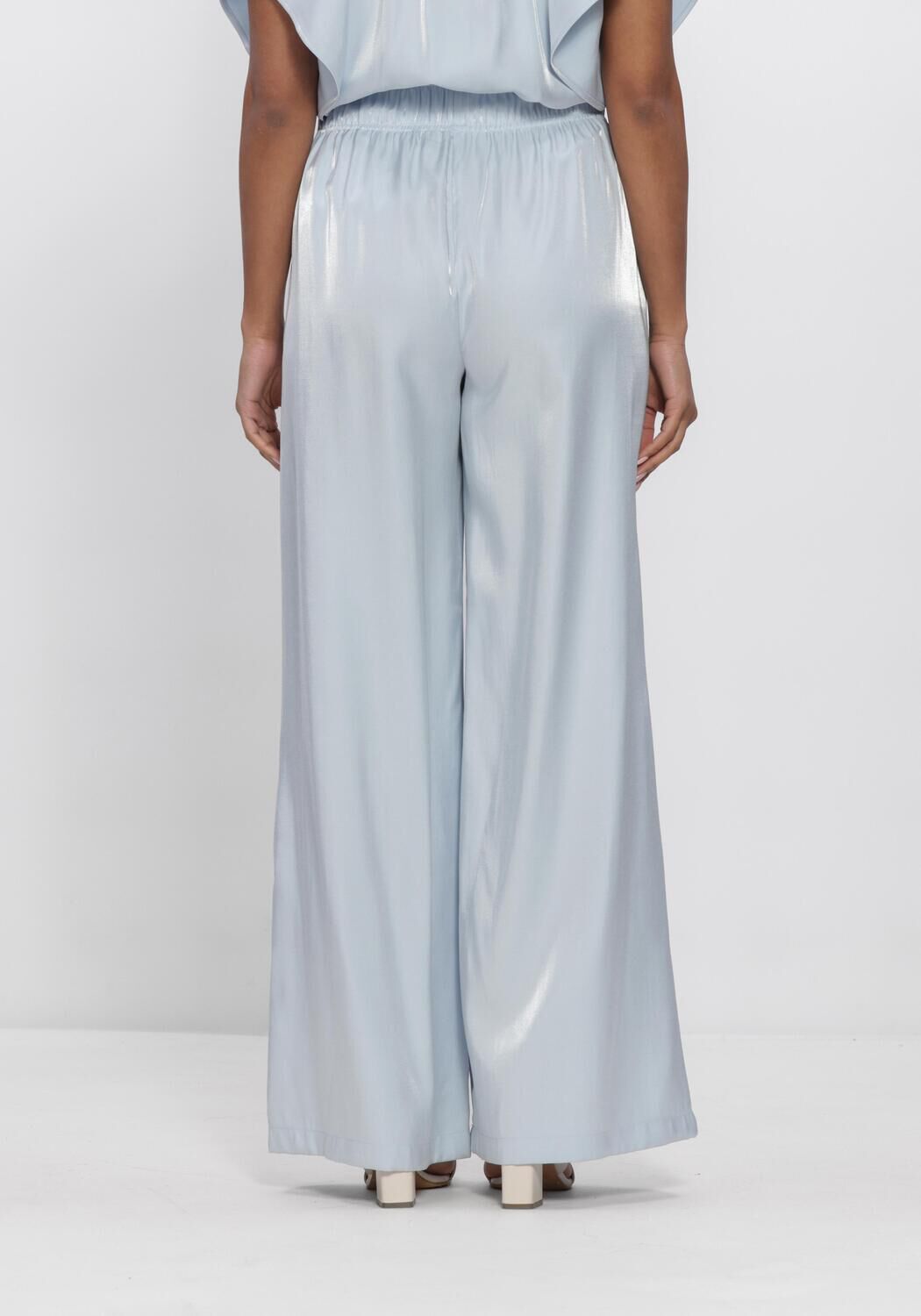 Blauwe NUKUS Pantalon RUBI PANTS SHINY - large