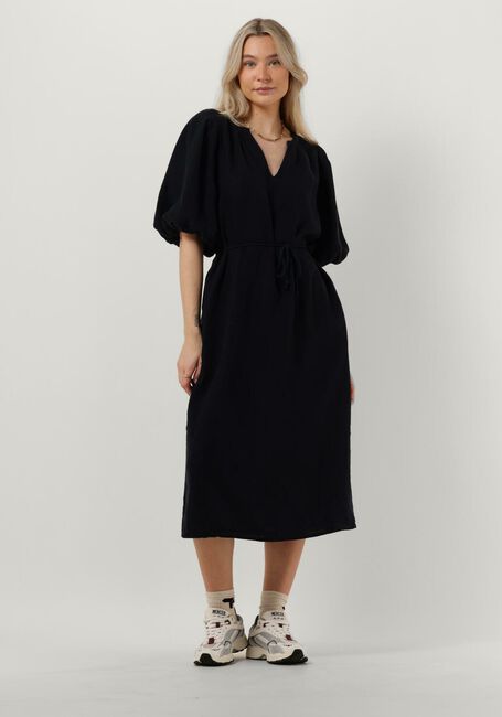 Donkerblauwe PENN & INK Midi jurk S23Z514 - large