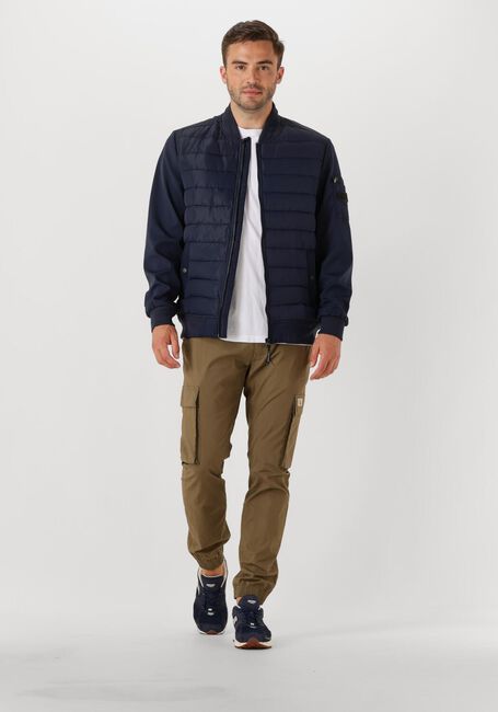 Donkerblauwe PURE PATH Gewatteerde jas REGULAR FIT PADDED JACKETS - large