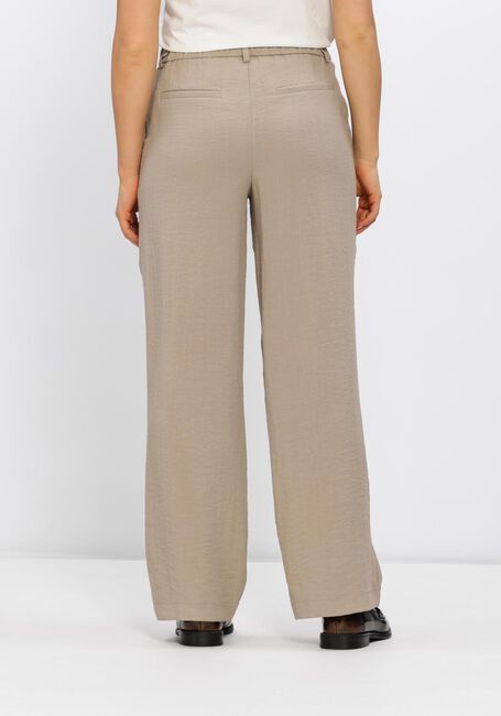 Zand OBJECT Wijde broek OBJRINI MW LO WIDE PANT - large