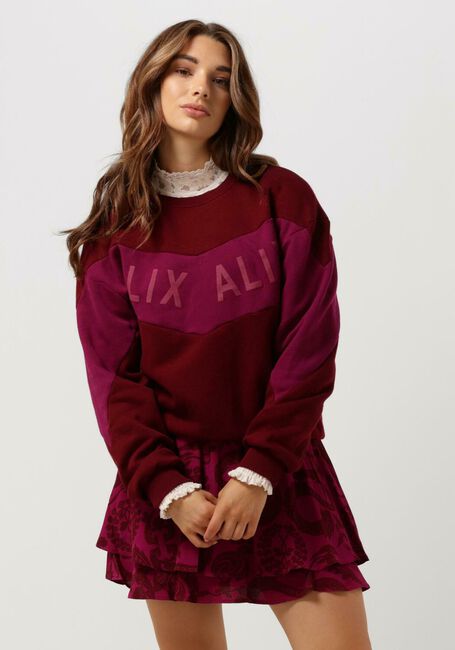 Bordeaux ALIX THE LABEL Sweater LADIES KNITTED ALIX SWEATER - large
