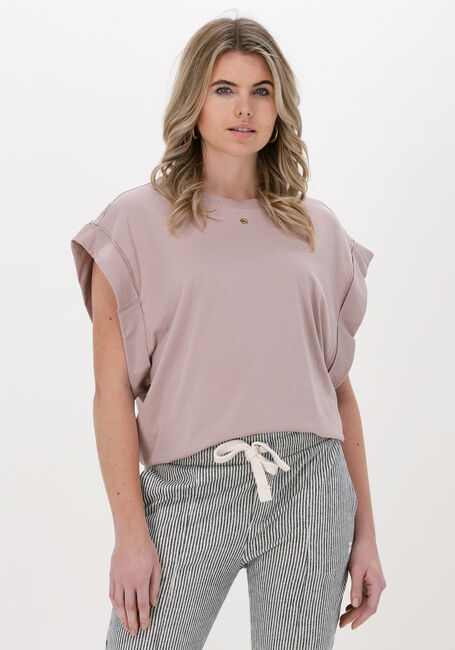 Taupe 10 DAYS Top WIDE TEE EYELET - large