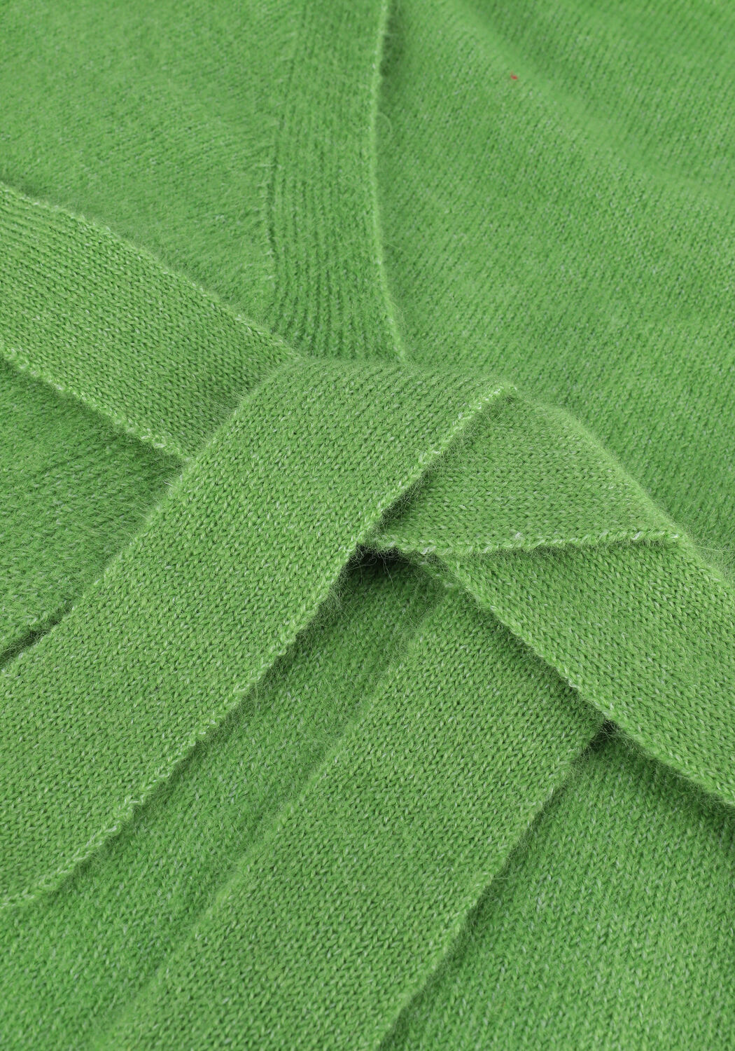 Groene Y.A.S. Midi jurk YASPICOTEE LS WRAP KNIT DRESS - large