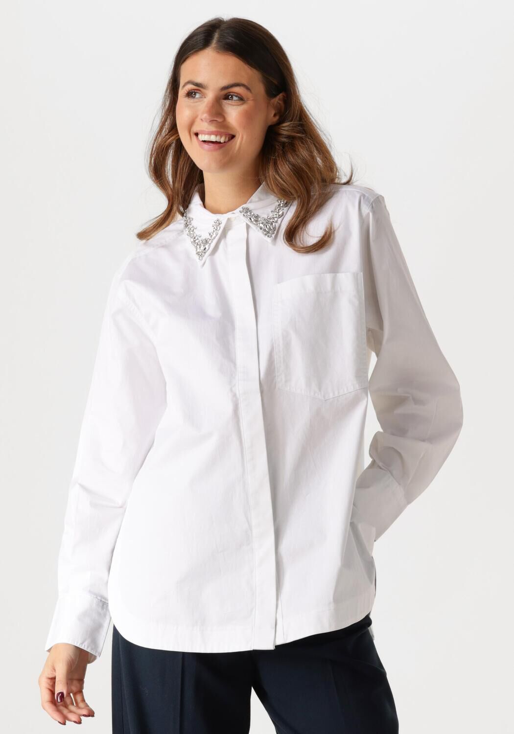 COPENHAGEN MUSE Dames Blouses Cmspika-shirt Wit
